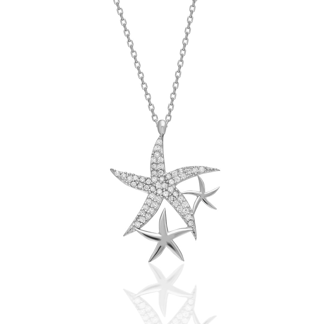 Starfish Necklace - 925 Silver