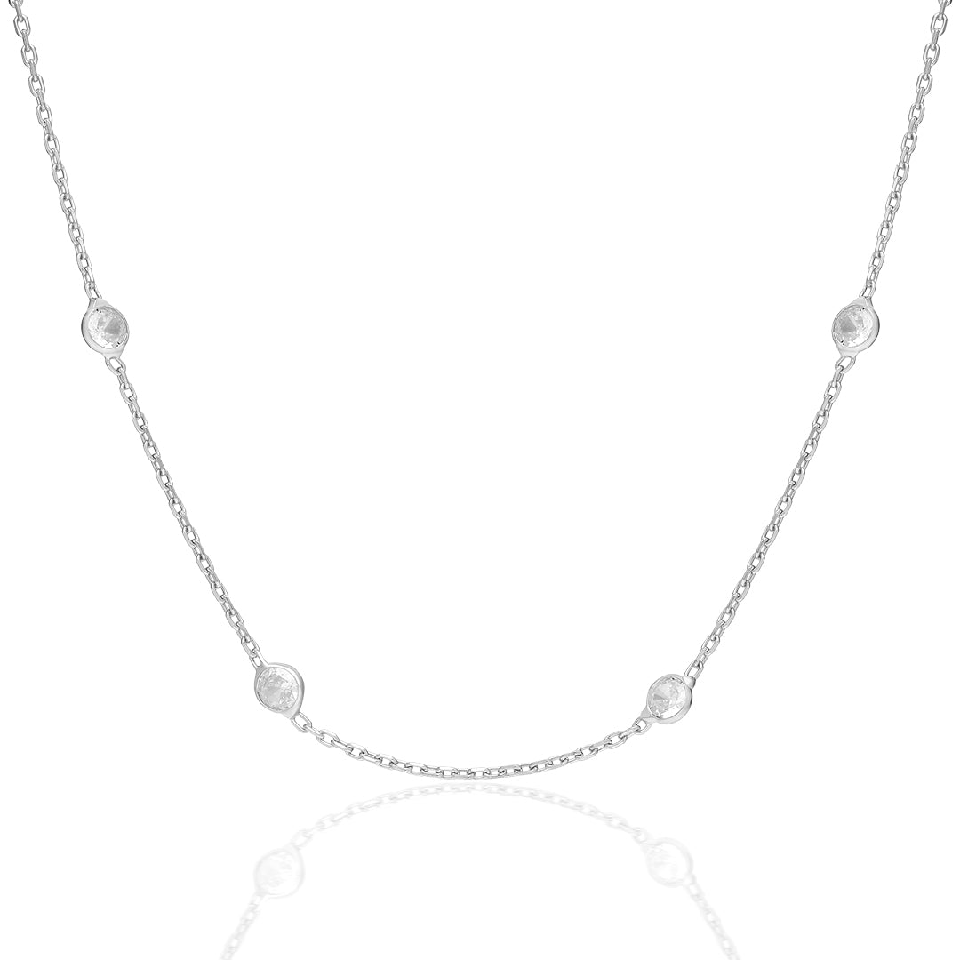 HALSKETTE MIT WEIßEM PERLE | 925 SILBER