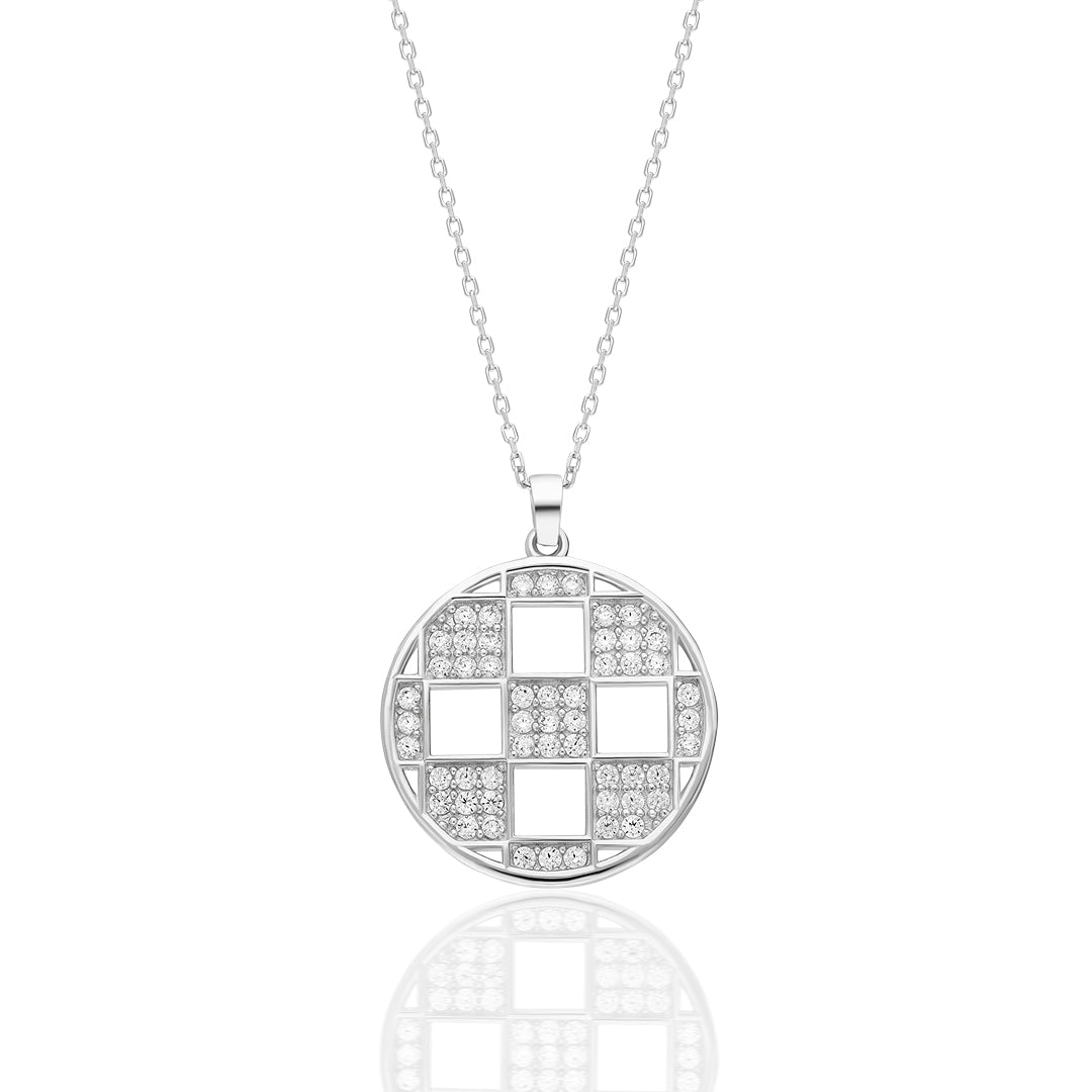 Square Model Necklace - 925 SILVER