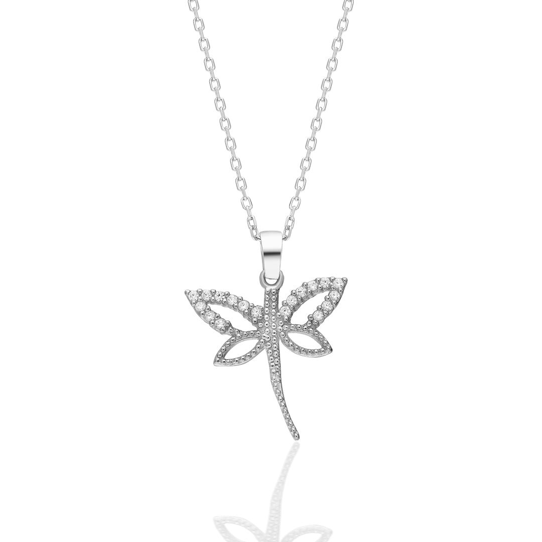 Dragonfly Necklace - 925 Silver