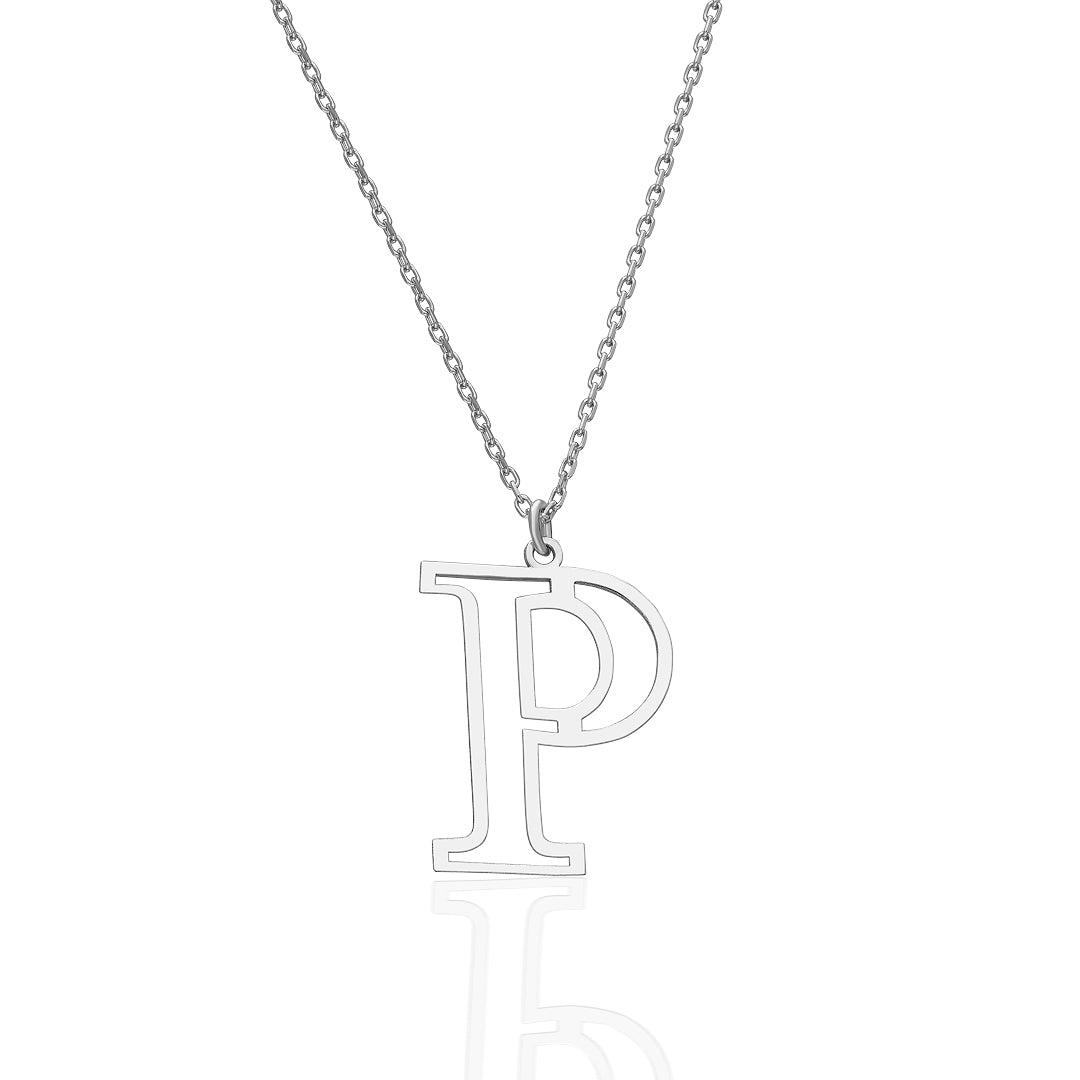 Capital Letter Necklace - 925 Silver