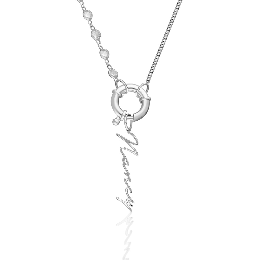 Name Necklace - Sailor Lock Signature Necklace - 925 Silver