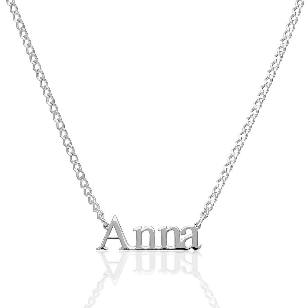 Reflection Name Necklace - 925 SILVER