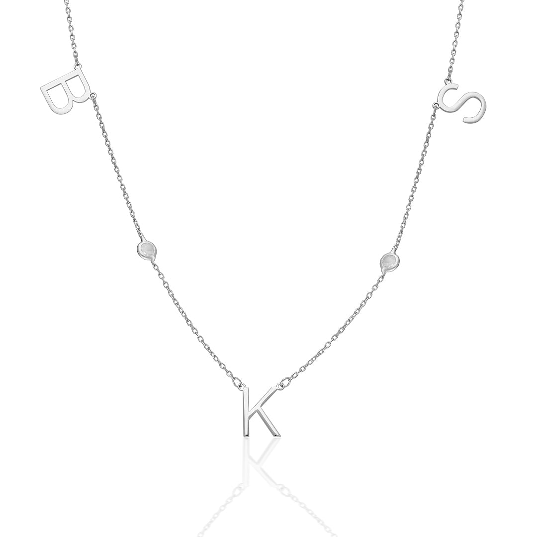 Three Letter Necklace - 925 SILVER