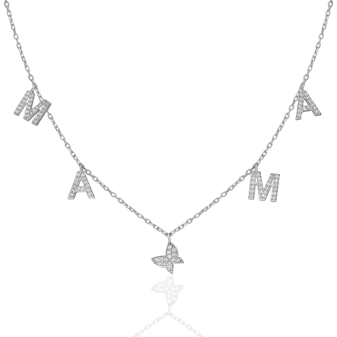 My Mother's Butterfly Necklace - 925 Silver
