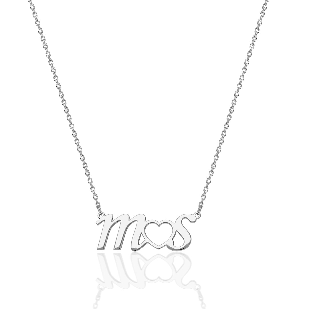 Double Letter Necklace - 925 SILVER
