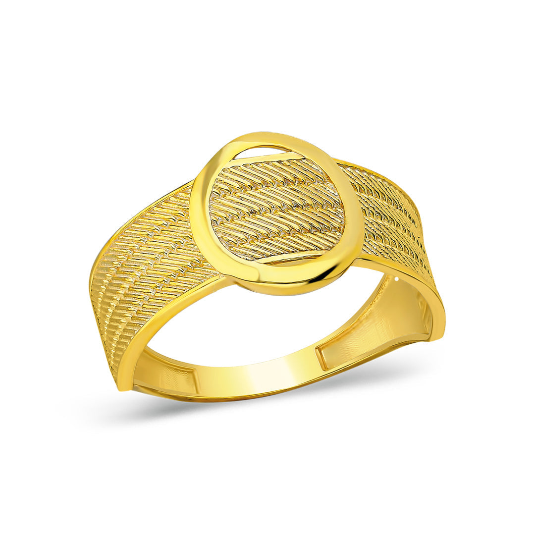 Four Row Classic Round Wicker Ring - 925 SILVER