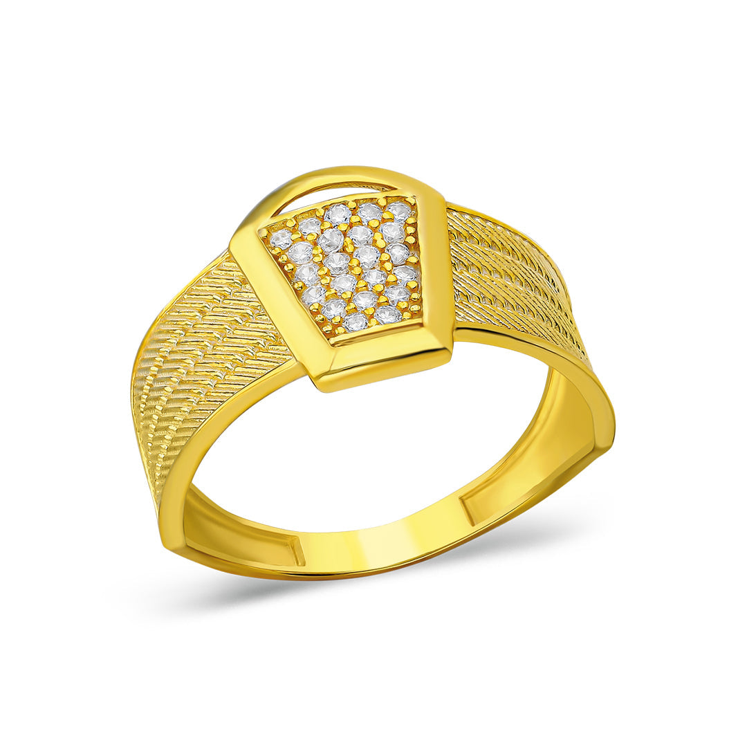 Four Row Wicker Ring - 925 SILVER