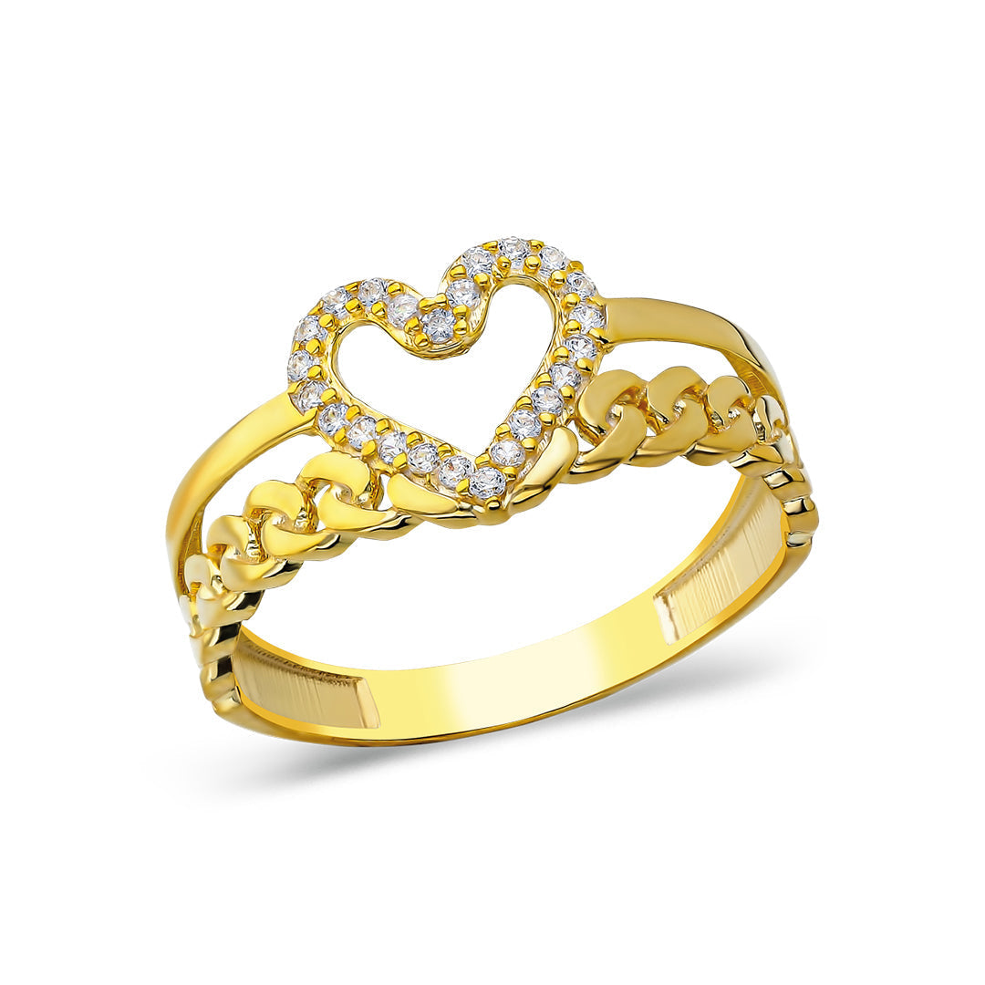 Heart Stone Necklace - 925 SILVER