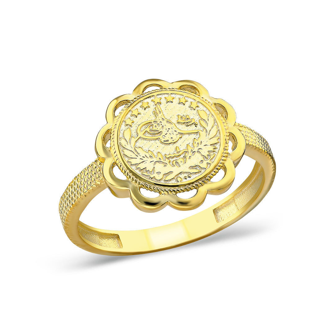 Monogram Flower Model Ring - 925 SILVER