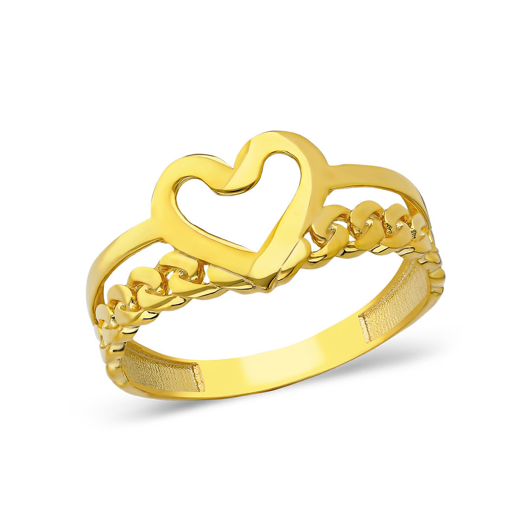 Elegant Heart Ring - 925 SILVER