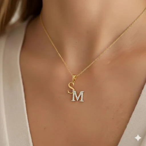 PERSONALISIERTE DOPPELBUCHSTABEN HALSKETTE | 925 SILBER