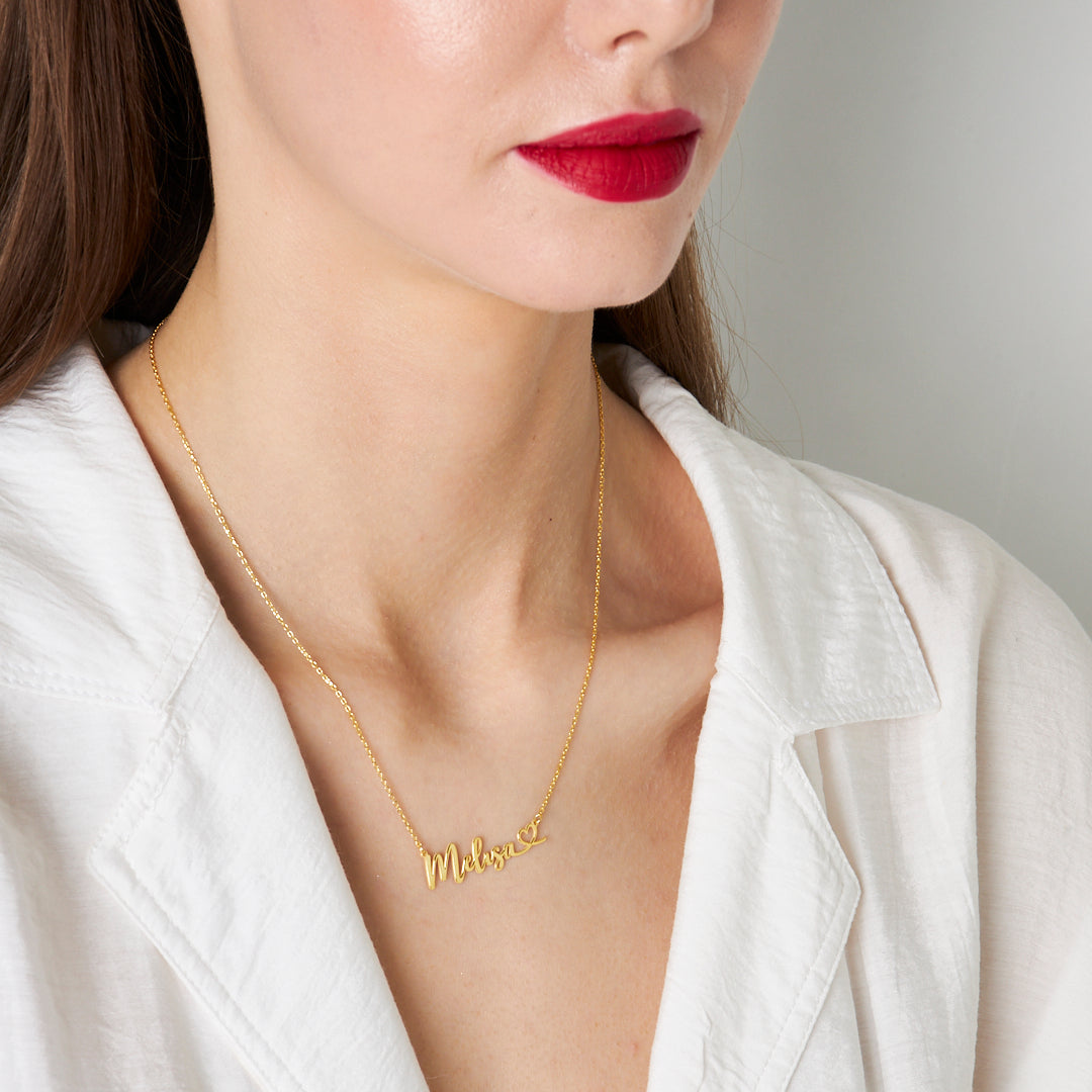 Personalized Heart Necklace - 925 Silver