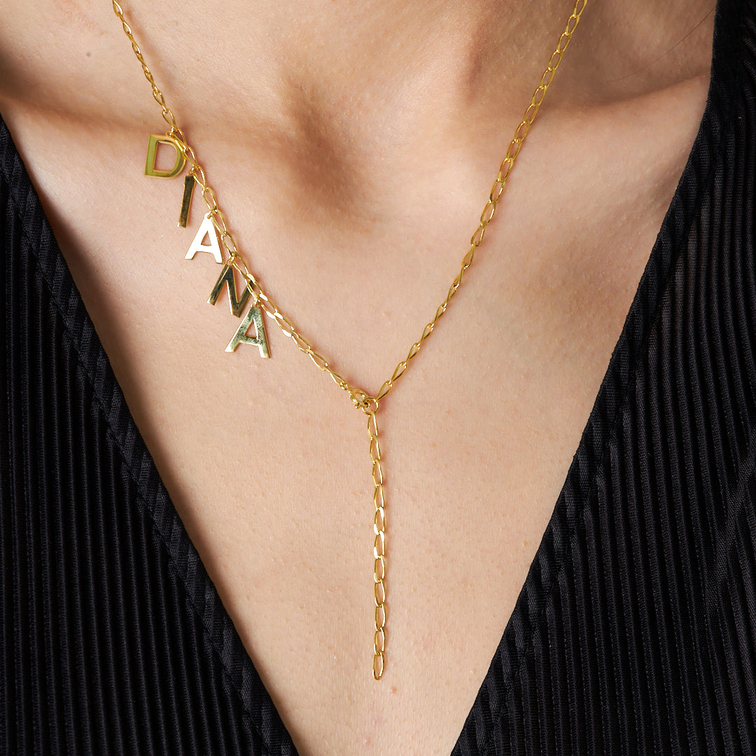 Locked Name Necklace - 925 SILVER