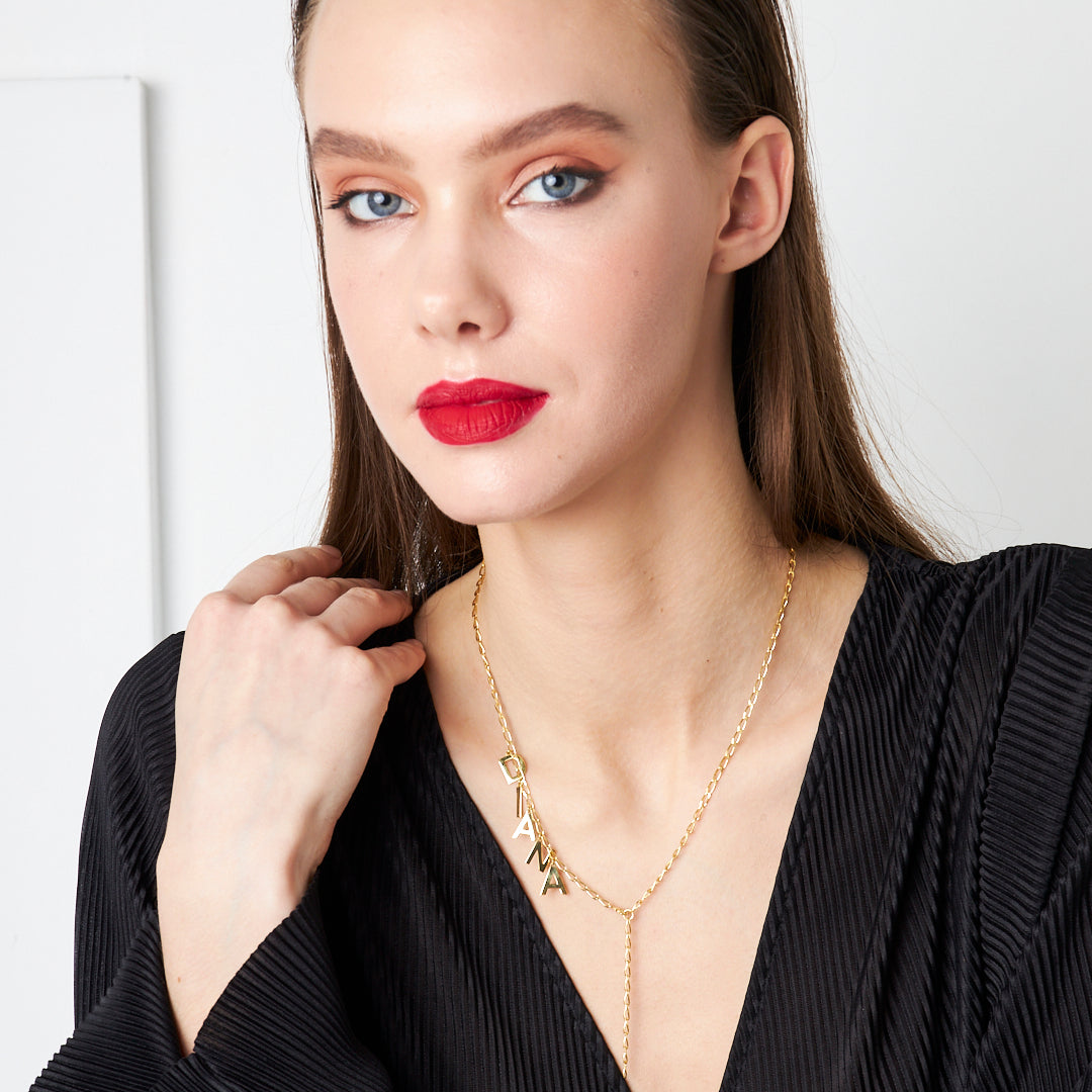 Locked Name Necklace - 925 SILVER