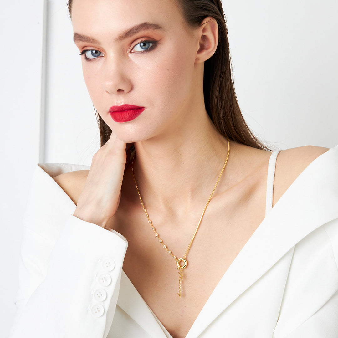 Name Necklace - Sailor Lock Signature Necklace - 925 Silver