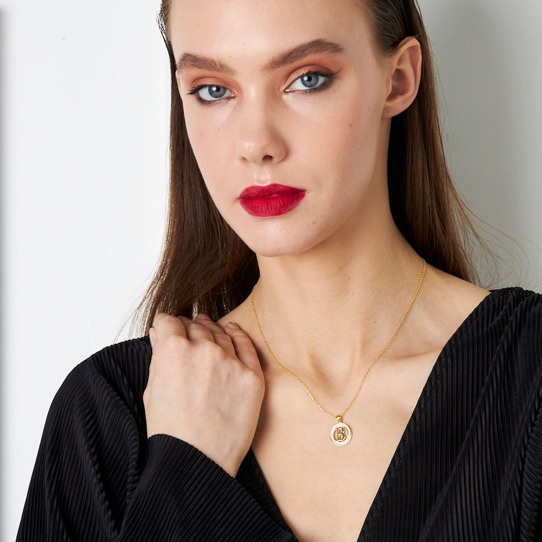 New Fashion Small Letter Necklace - 925 SILVER