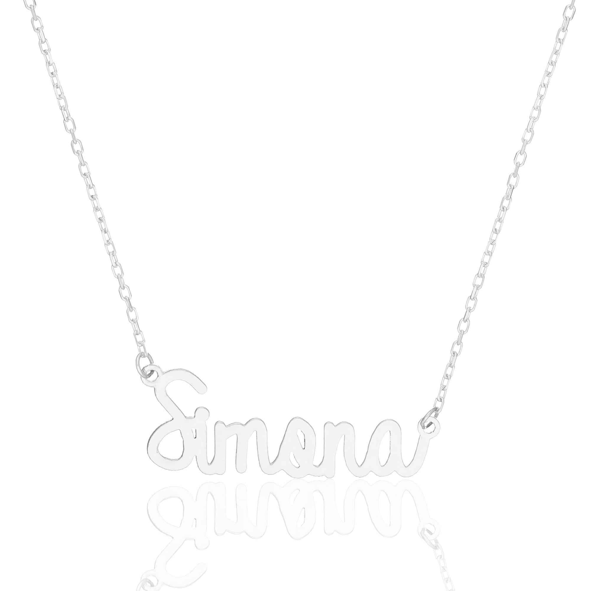 Conjoined Letters Necklace - 925 Silver