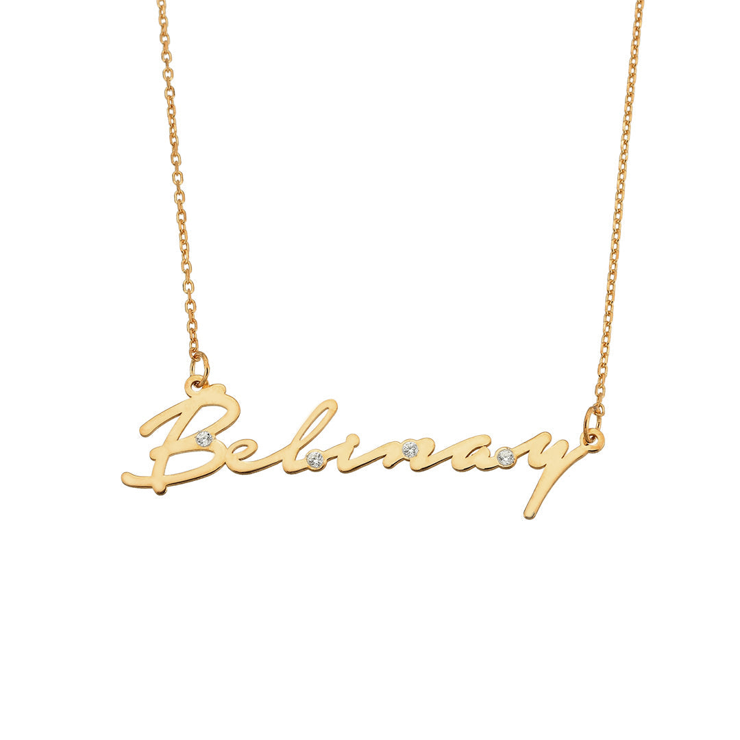 Signature Modern Necklace with Stones