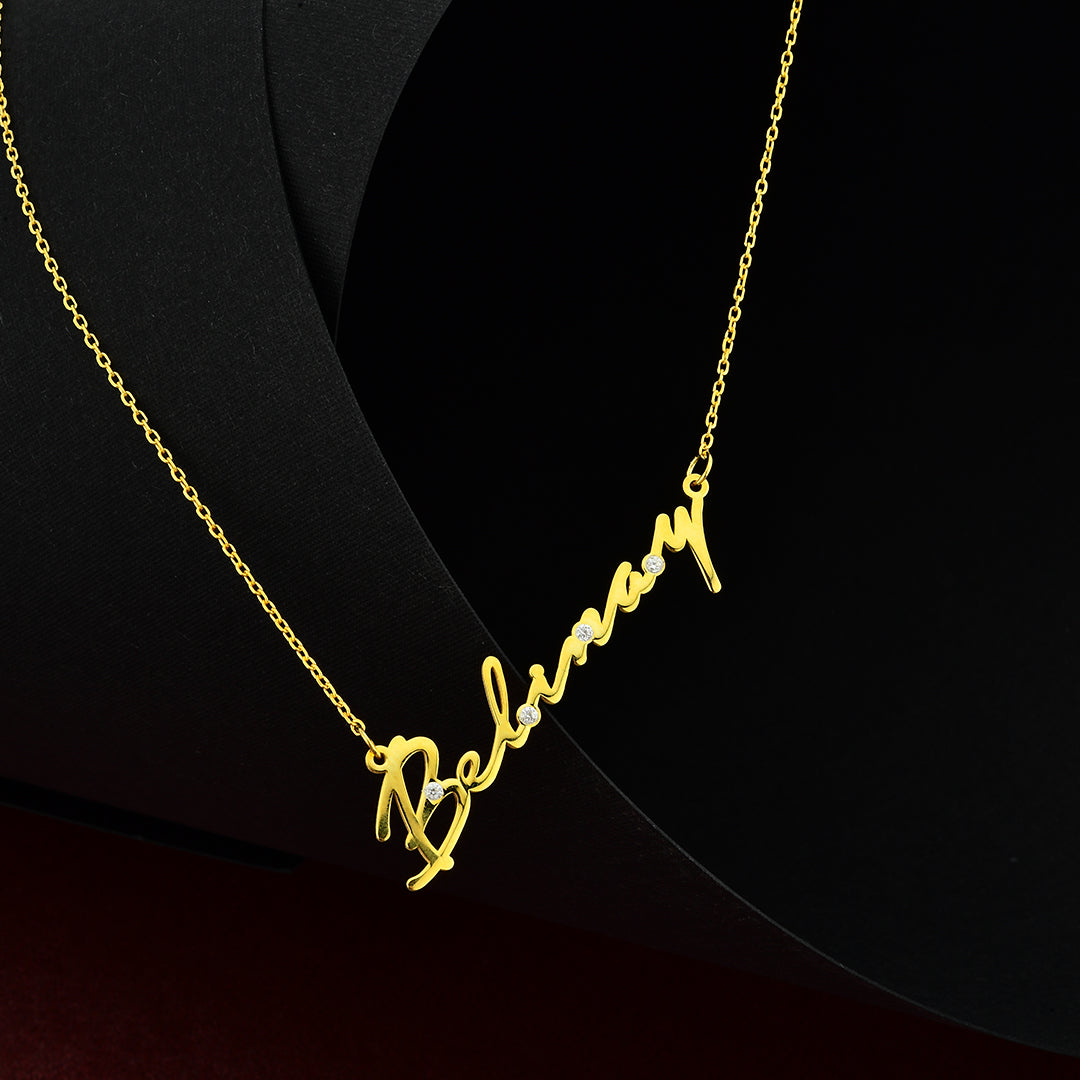 Signature Modern Necklace with Stones