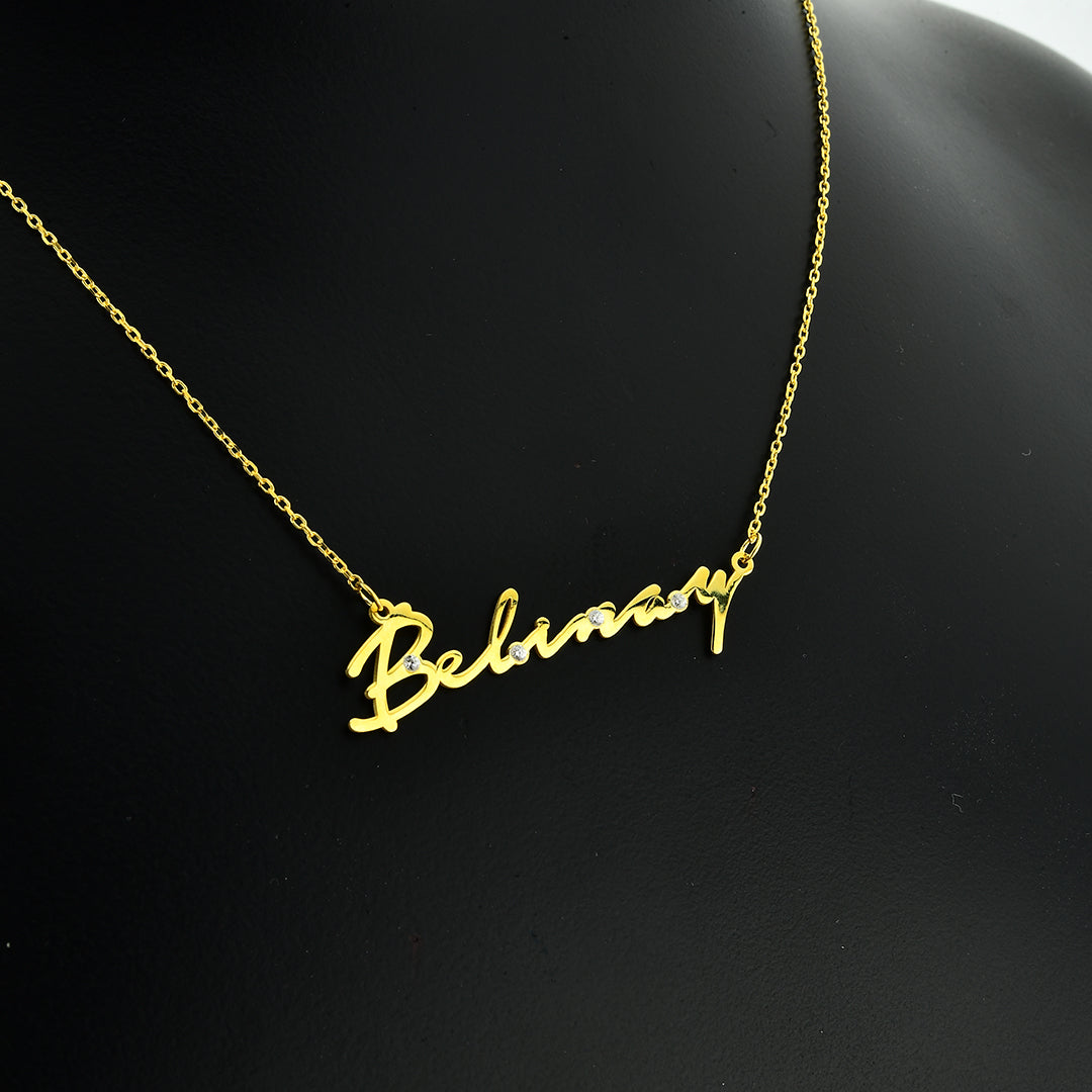 Signature Modern Necklace with Stones