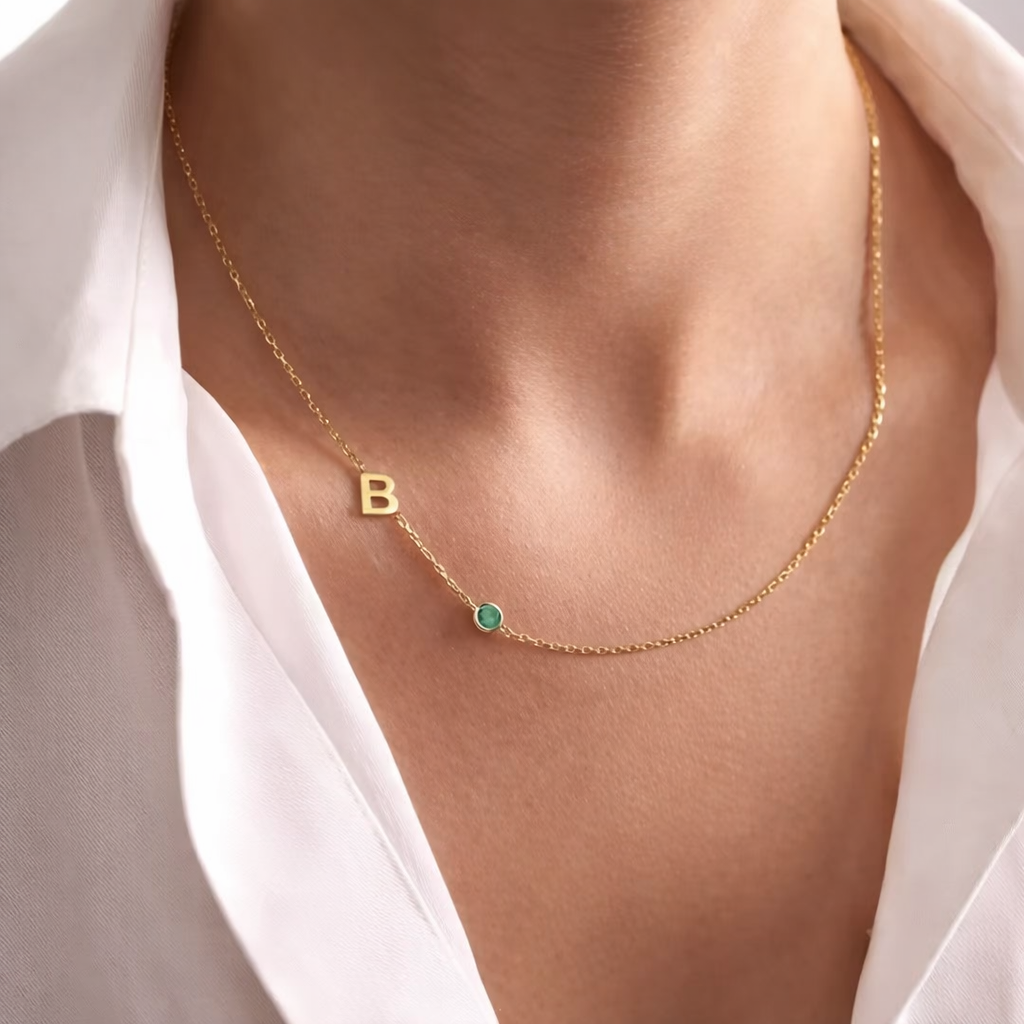 Geburtsstein Initiale | 925 SILBER