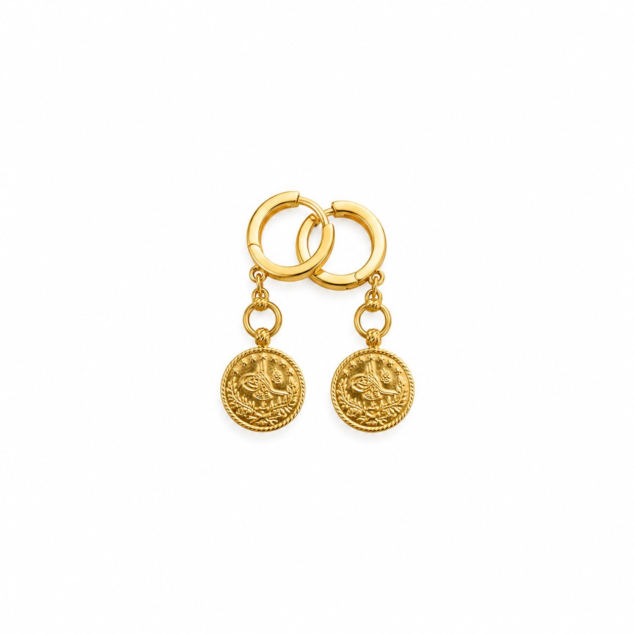 TUGRA OHRRING | 22 K GOLD