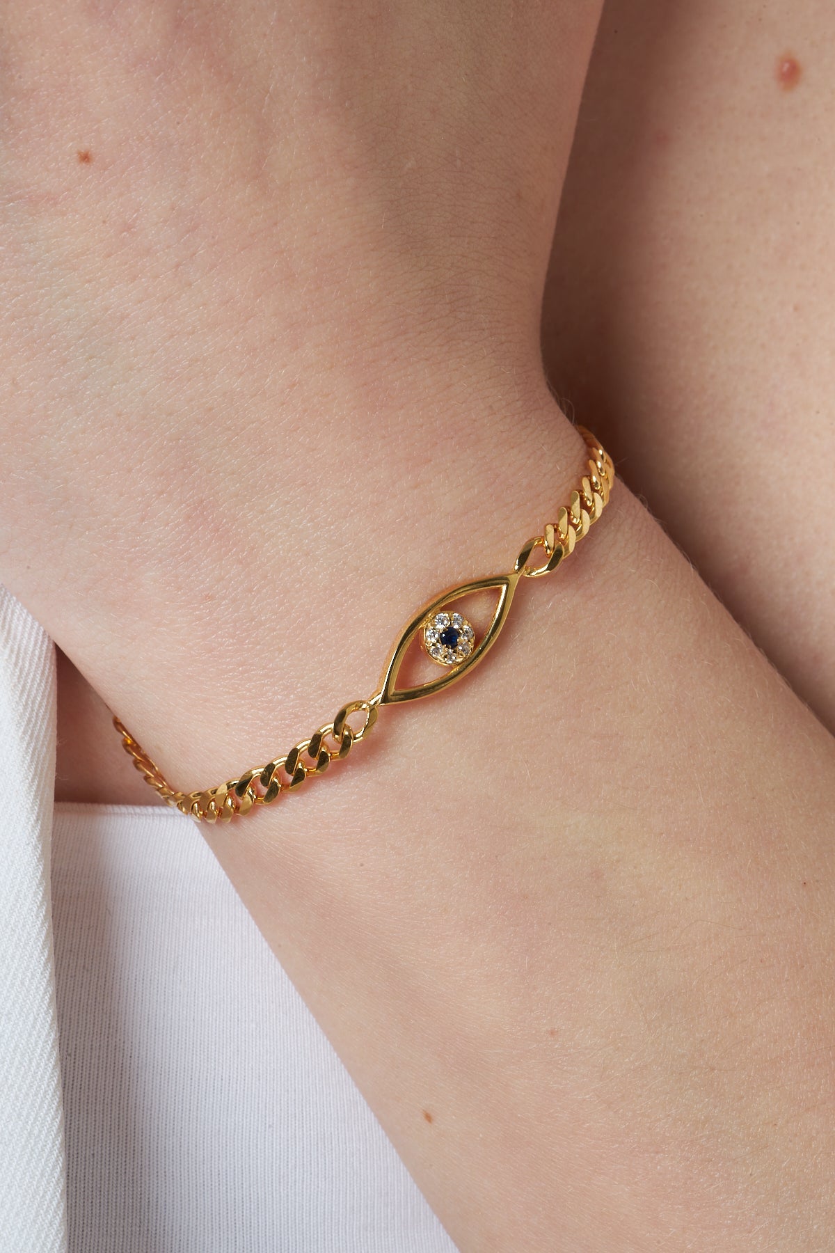 Eye Chain Bracelet - 925 SILVER