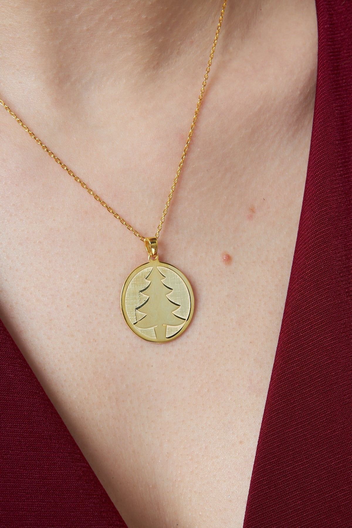 Pine Tree Necklace - 925 Silver