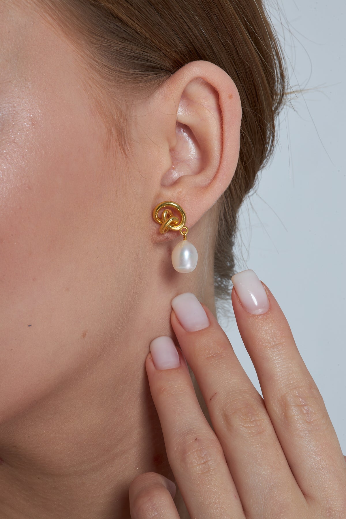 Pearl Drop Earrings - 925 Silver