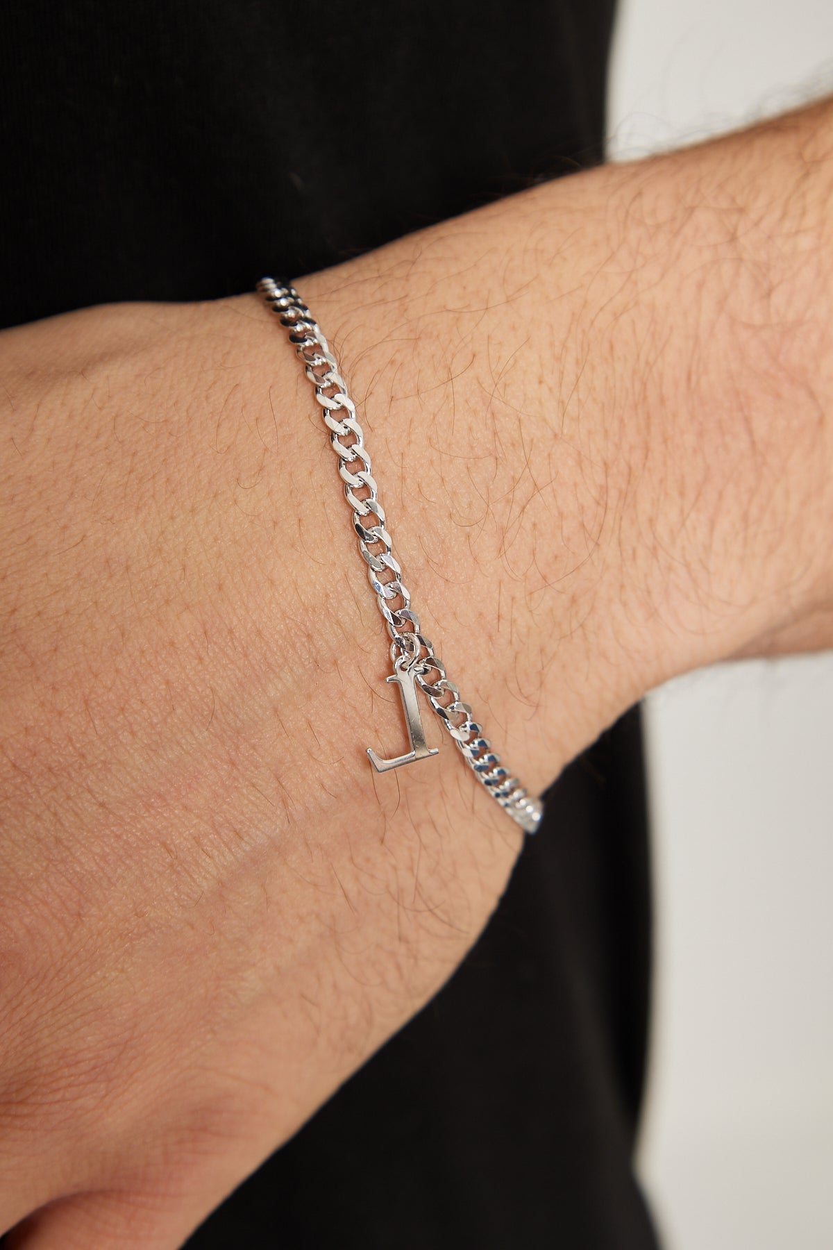 Letter Chain Double Bracelet - 925 SILVER