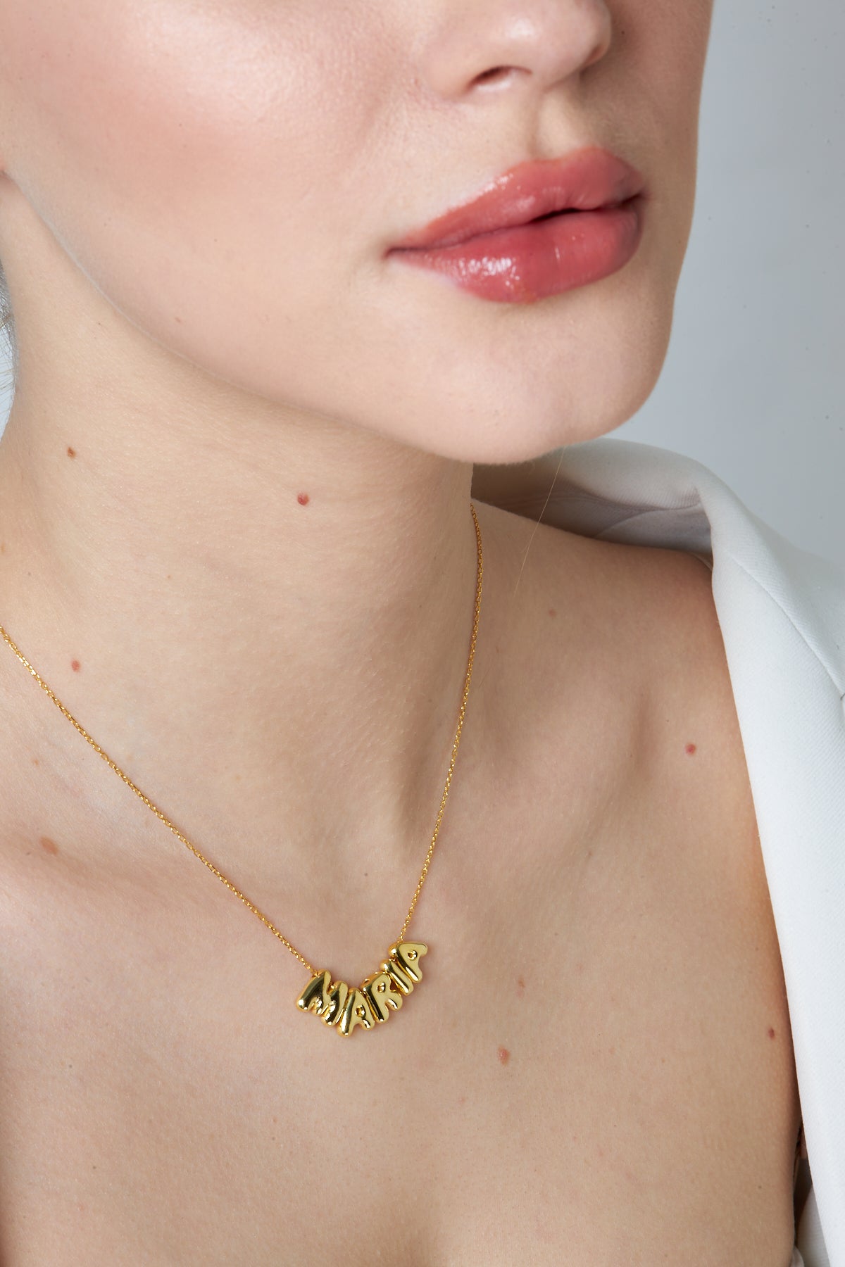 Balloon Name Necklace - 925 Silver