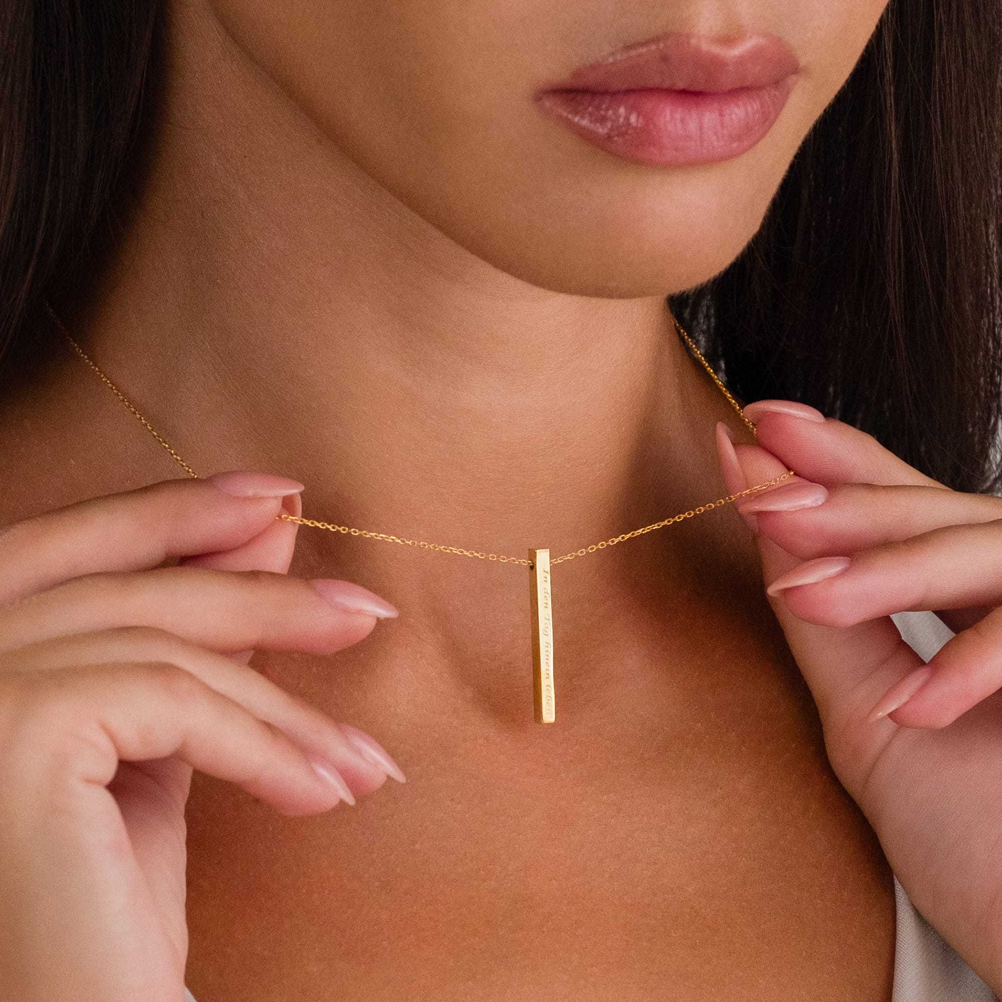 Nameplate Necklace - 925 Silver