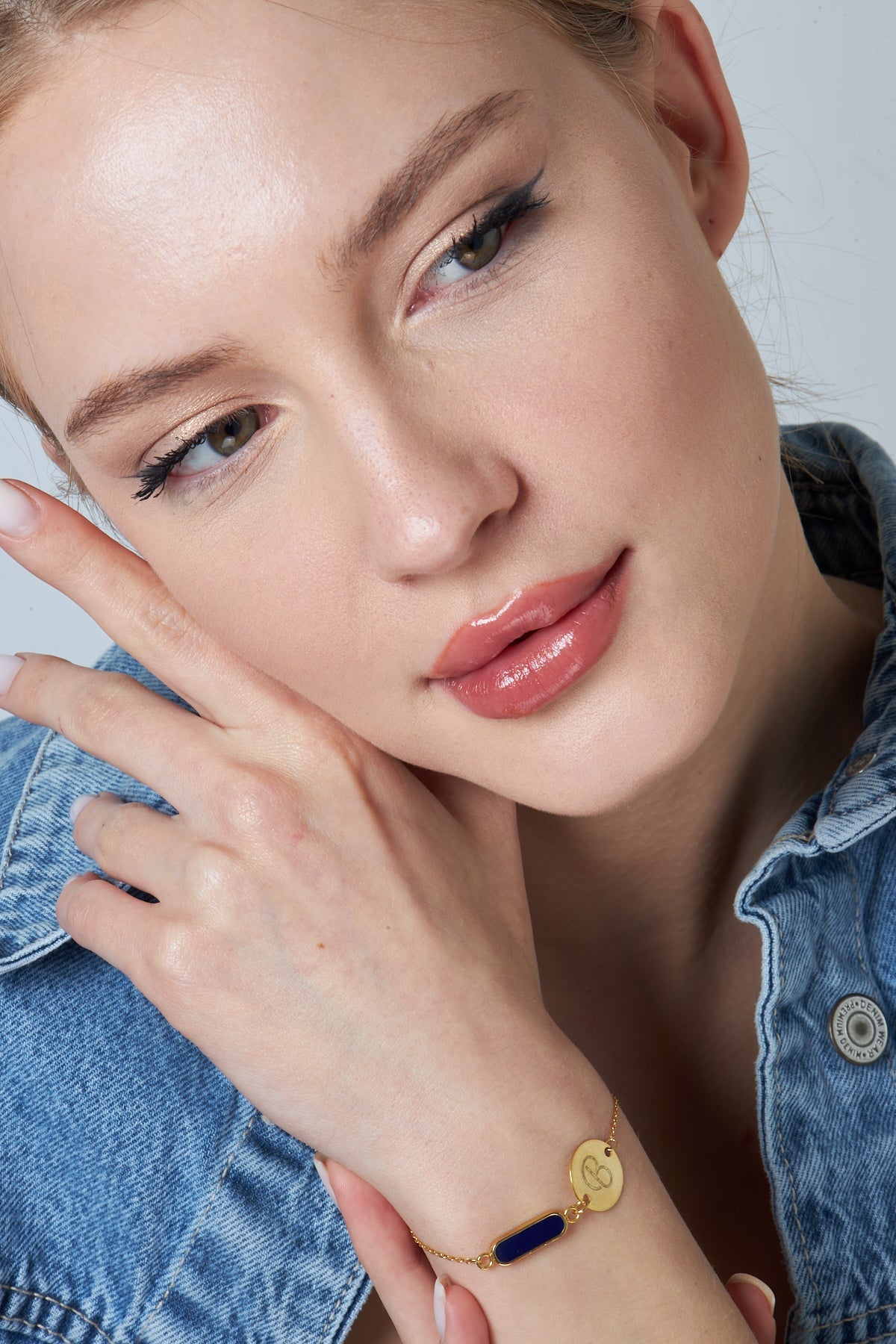 Colorful Plate Letter Bracelet - 925 SILVER