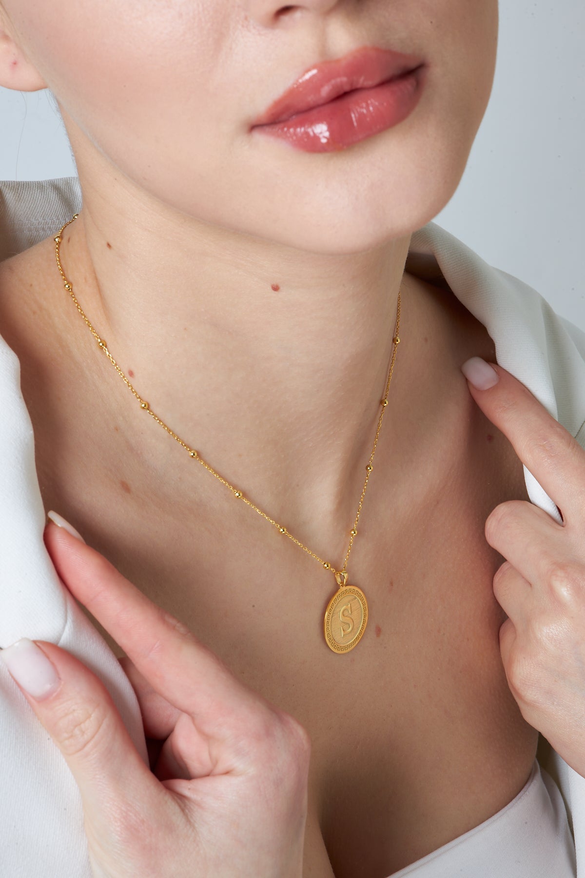 Ball Chain Locket Necklace - 925 SILVER