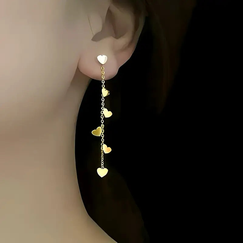 HEART'S DANGLE EARRING