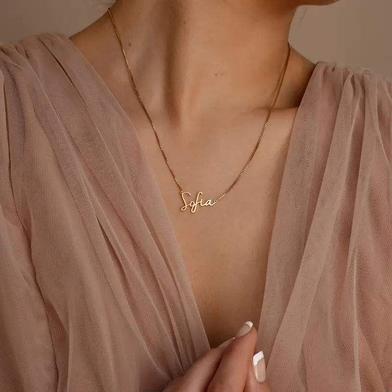 Custom Design Name Necklace - 925 Silver