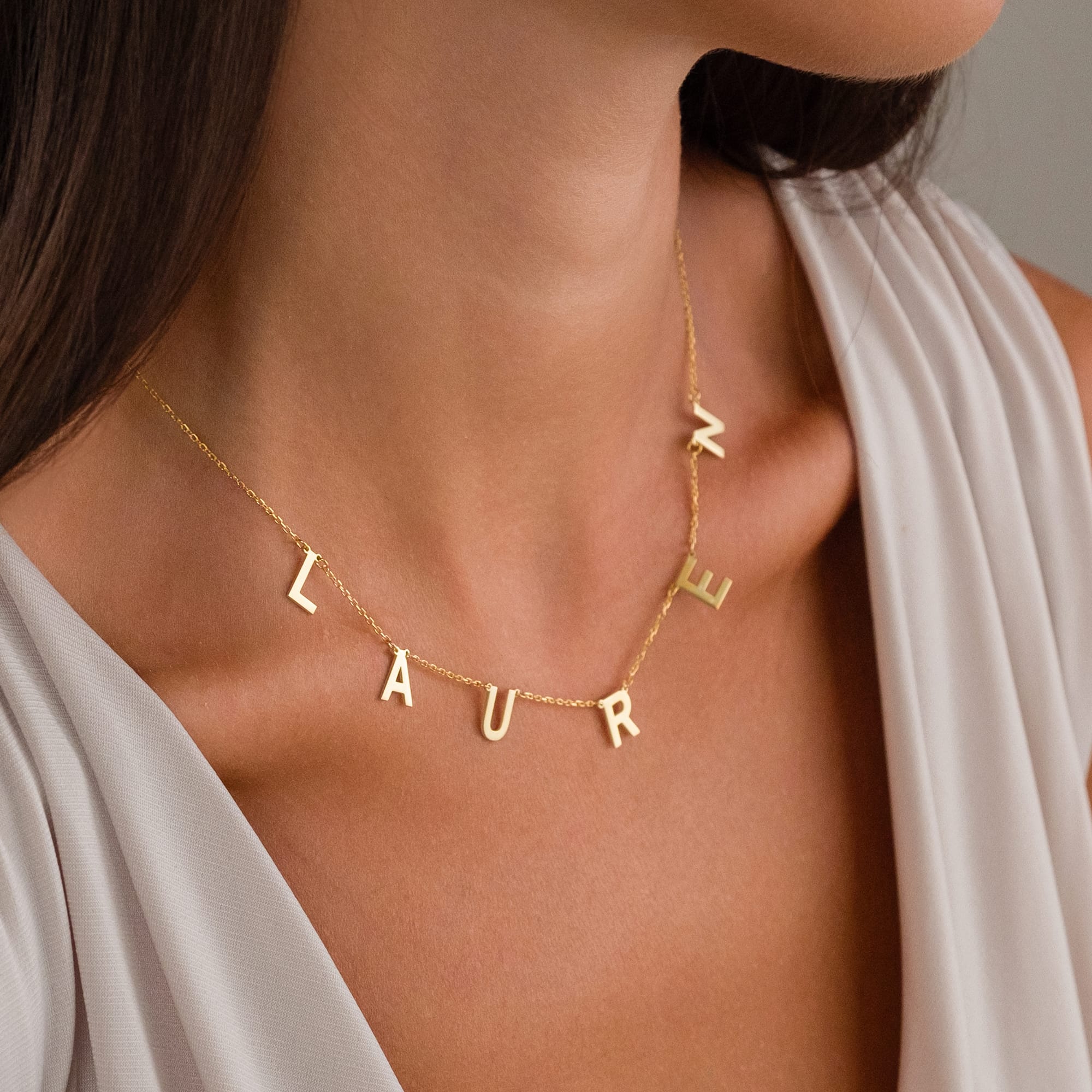 Simple Name Chain Necklace - 925 Silver