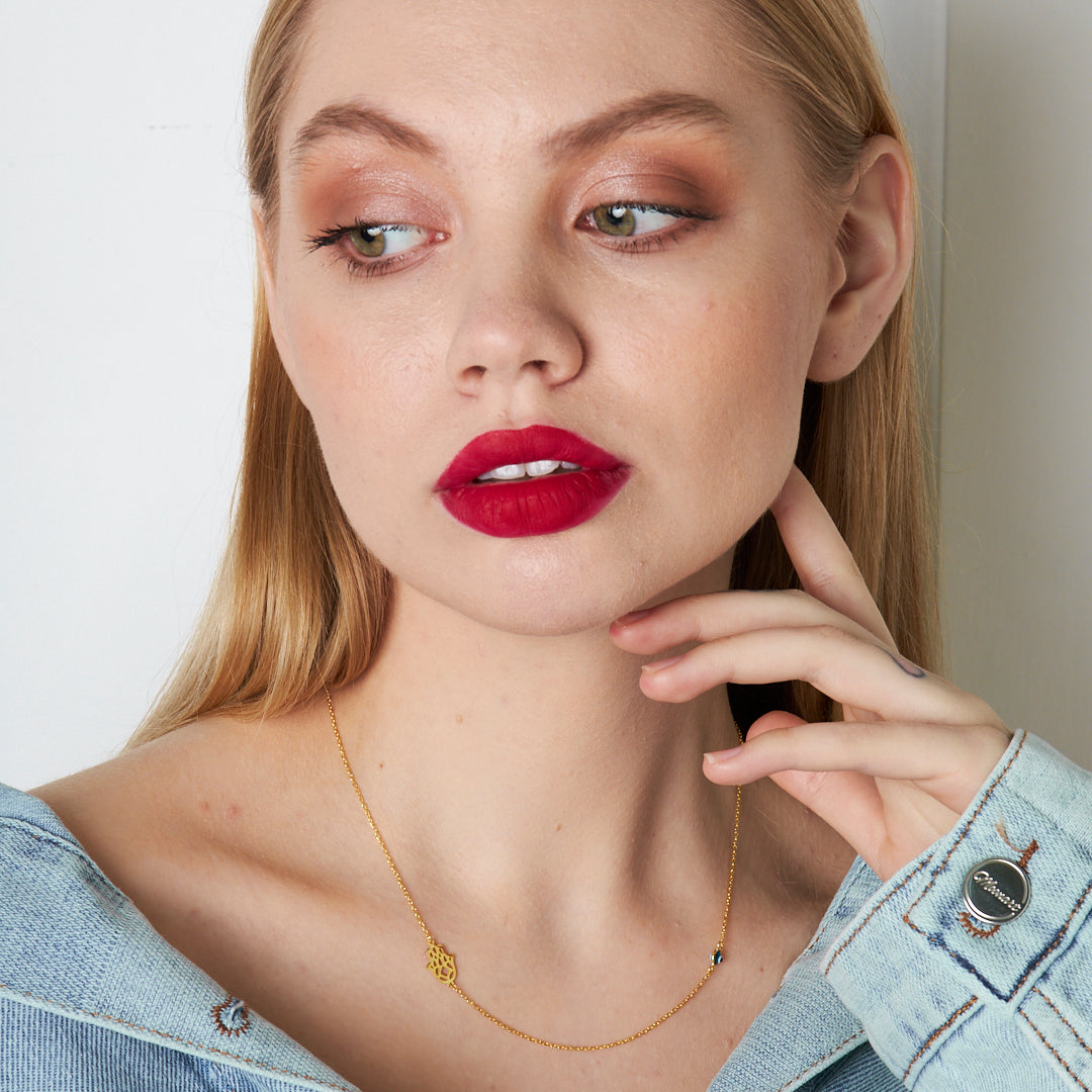 Evil Eye Hand Necklace - 925 Silver