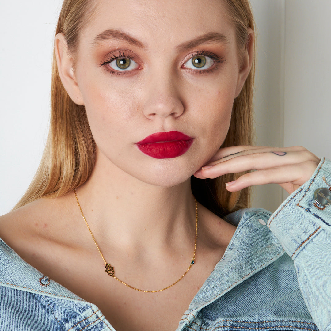 Evil Eye Hand Necklace - 925 Silver