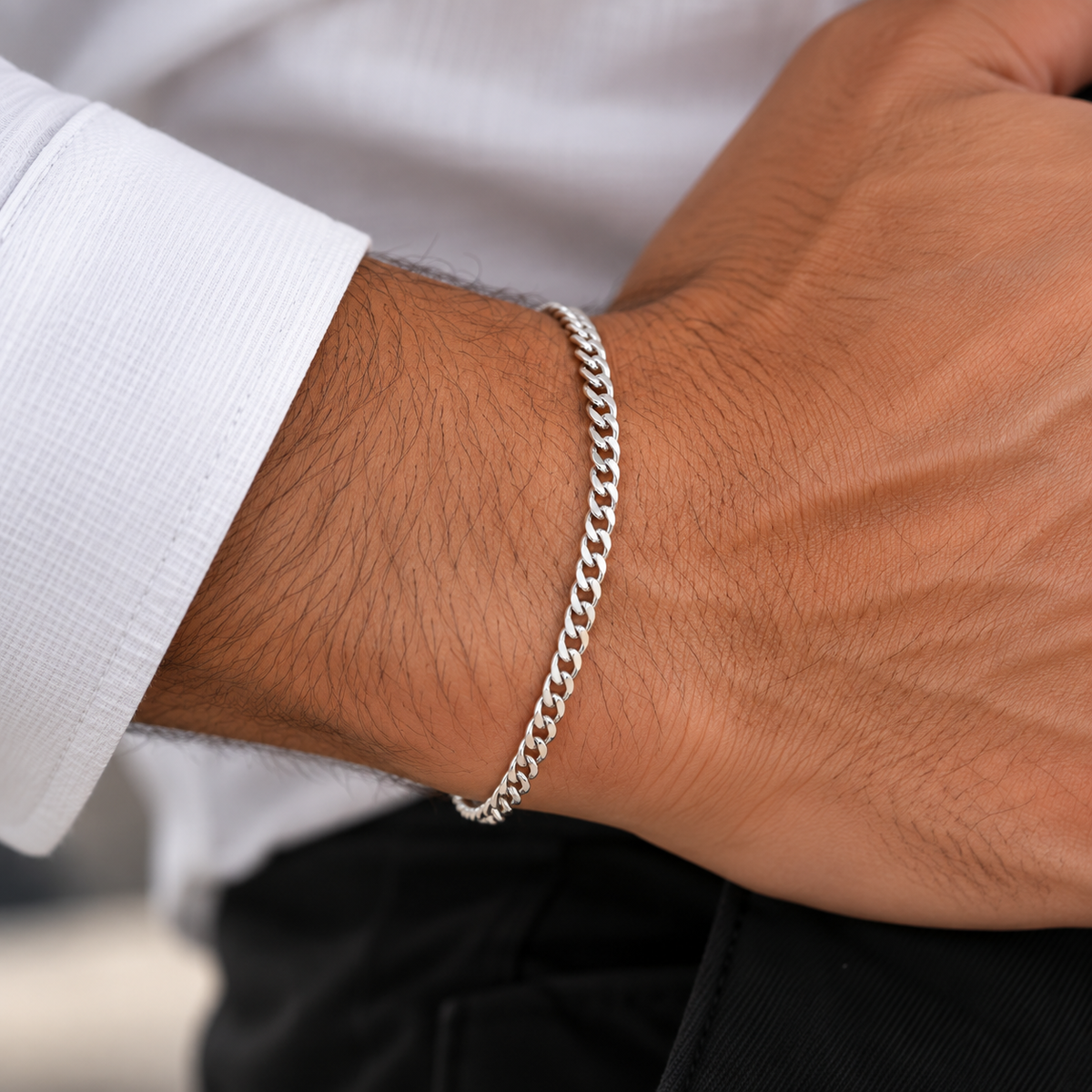 PANZERARMBAND SLIM | 925 SILBER