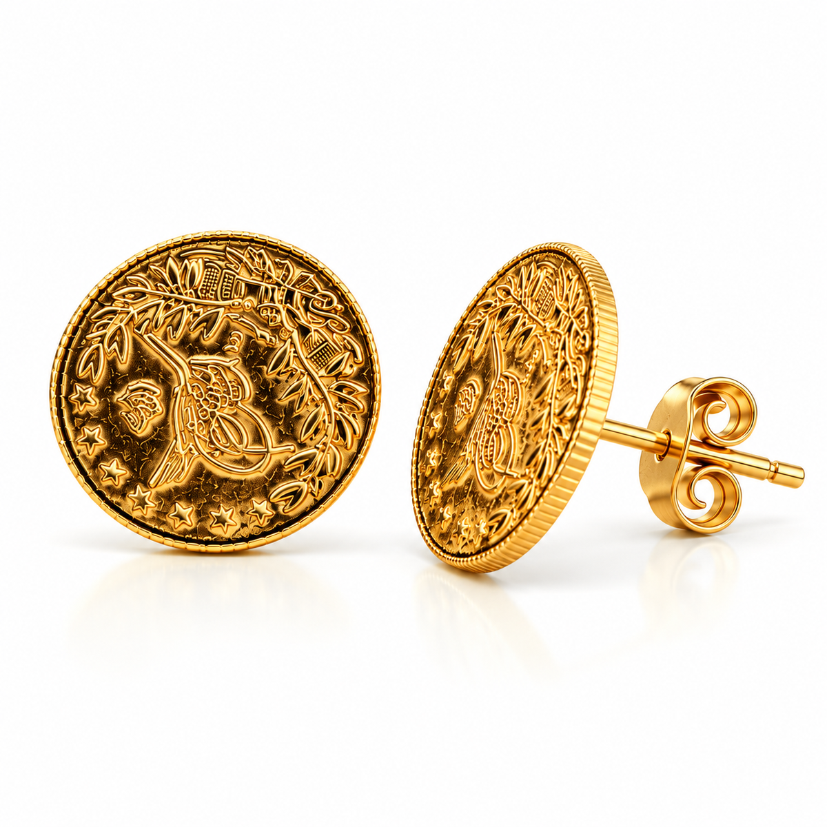 RESAT STECKER OHRRING | 22 K GOLD