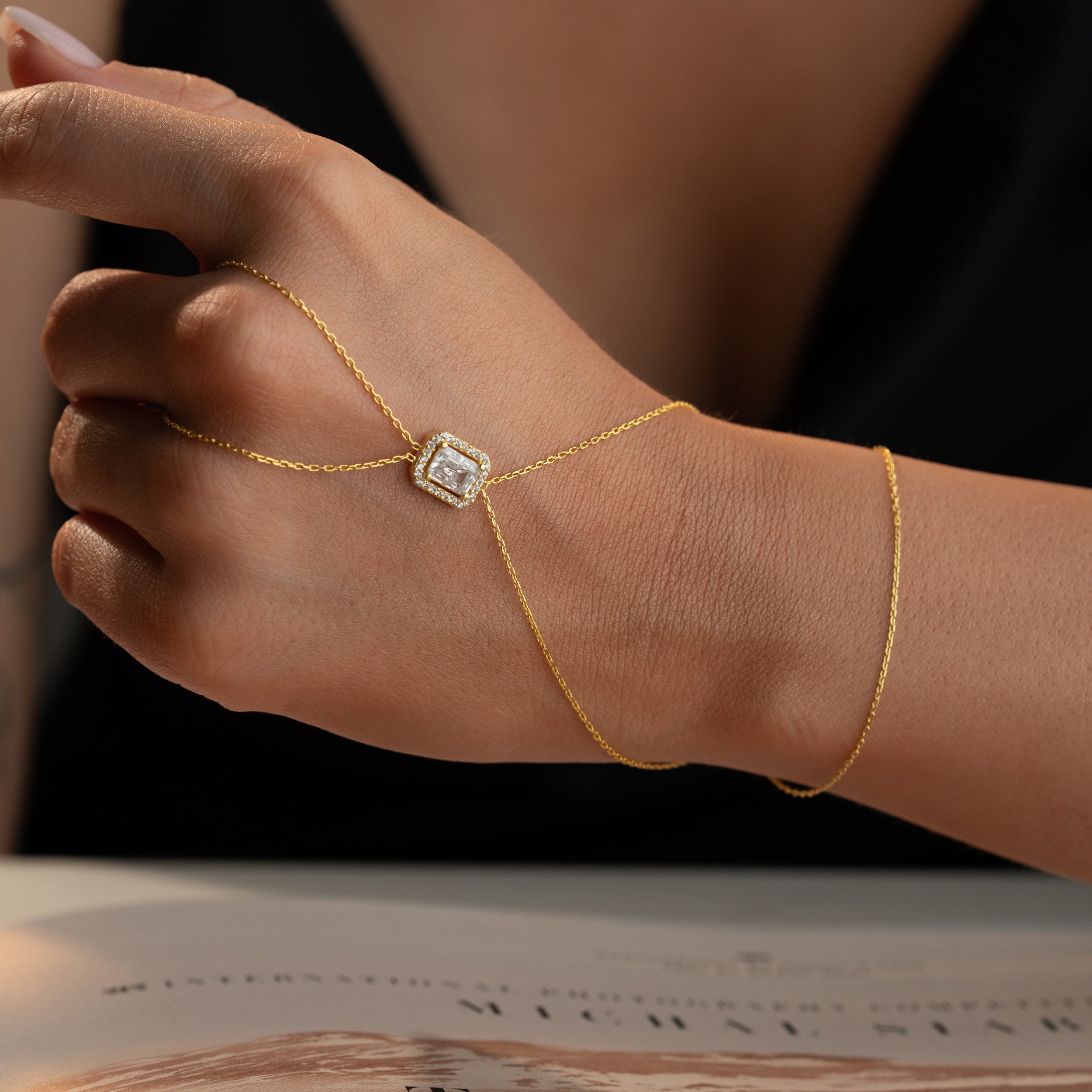 BAGUETTE HANDKETTE | 925 SILBER