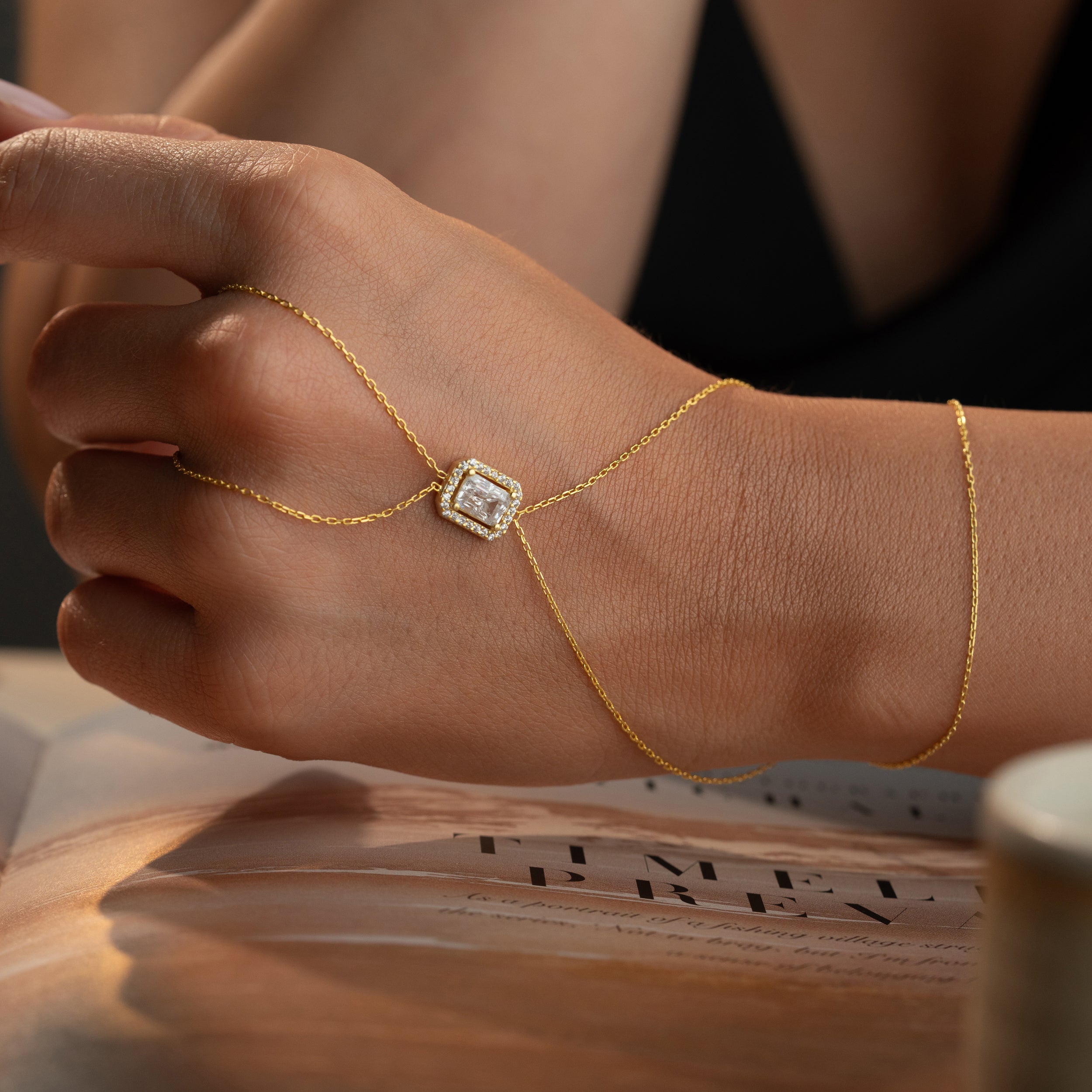 BAGUETTE HANDKETTE | 925 SILBER