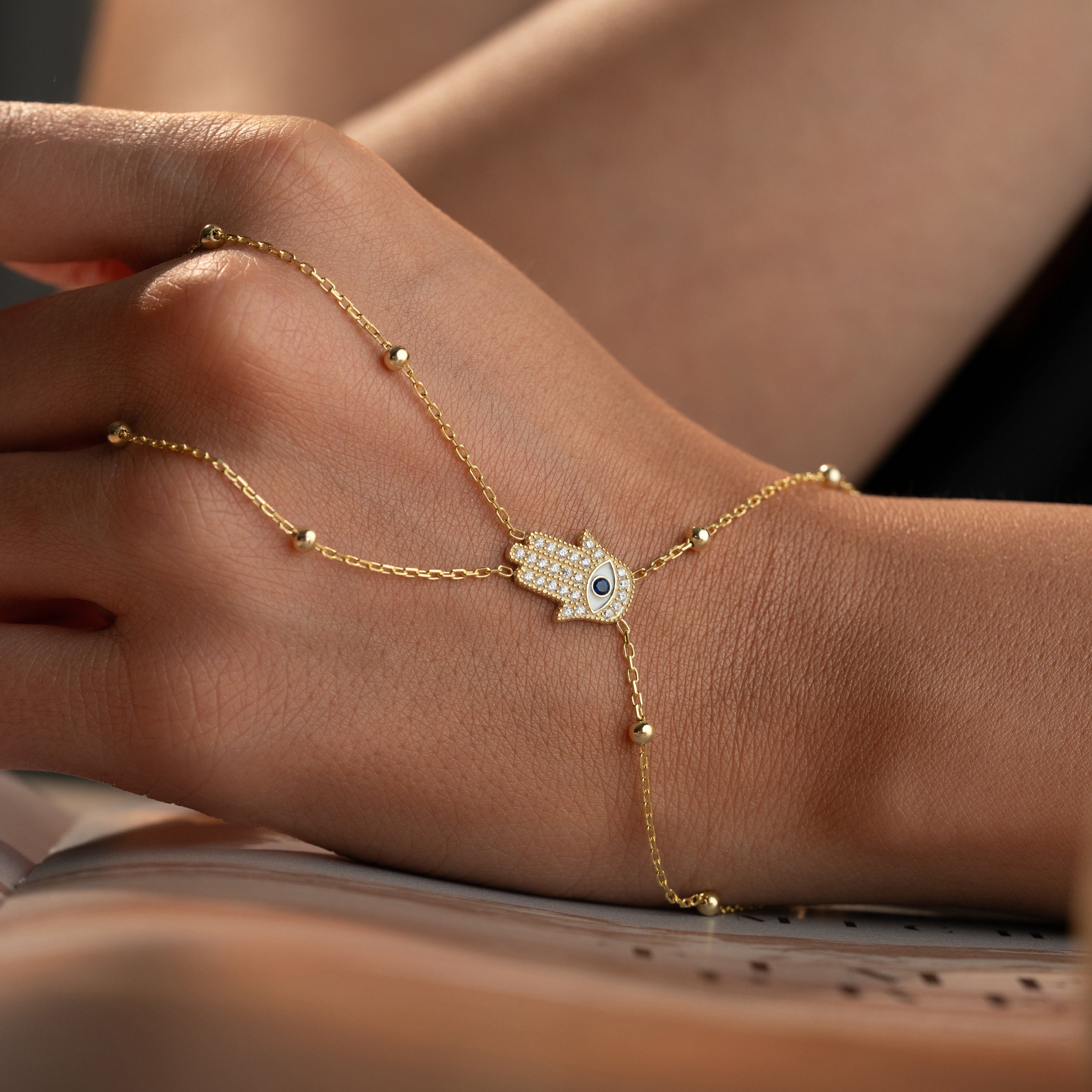 HAMSA HANDKETTE | 925 SILBER