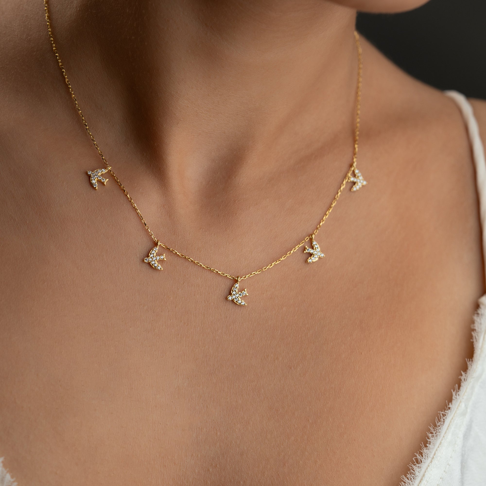 VOGEL HALSKETTE | 925 SILBER