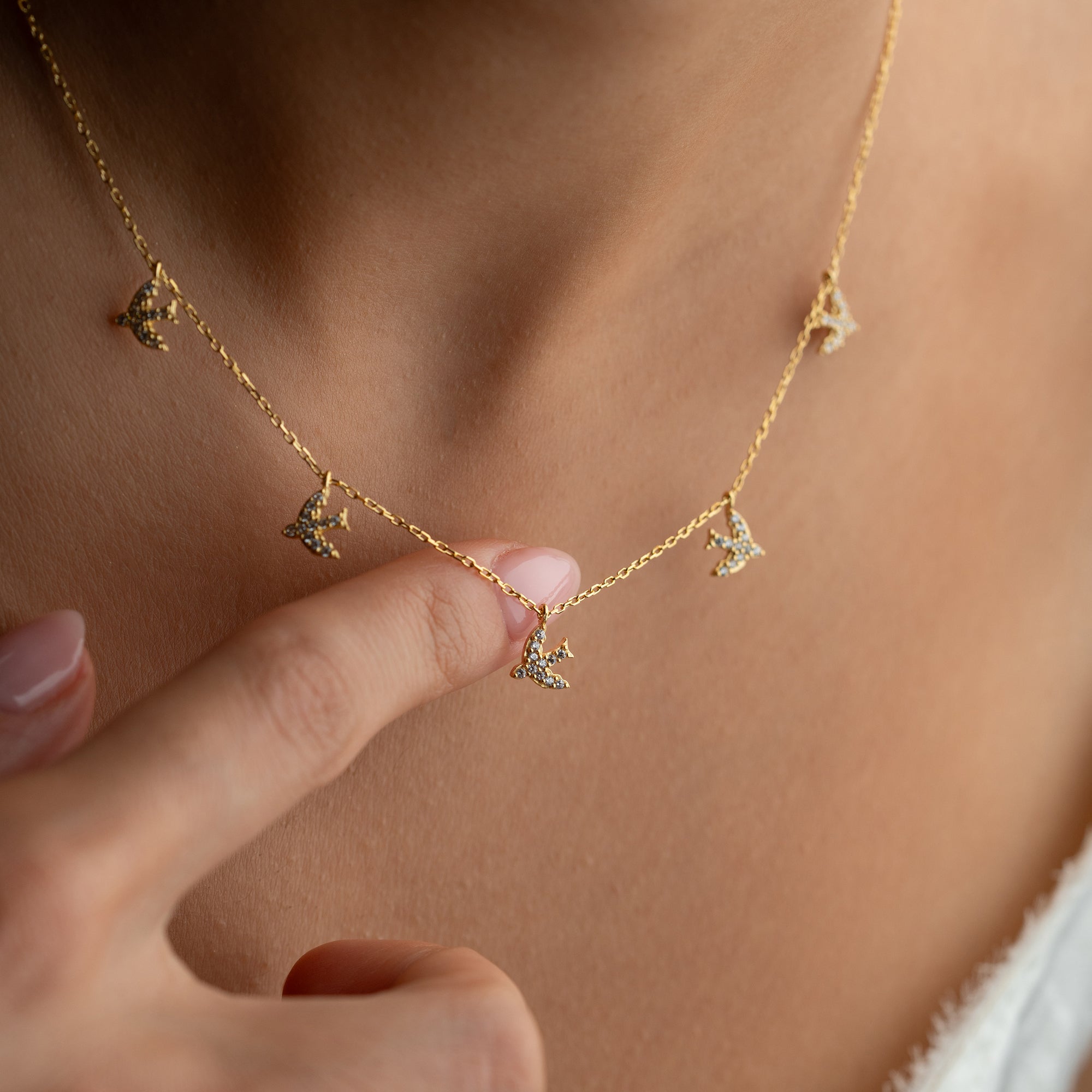 VOGEL HALSKETTE | 925 SILBER