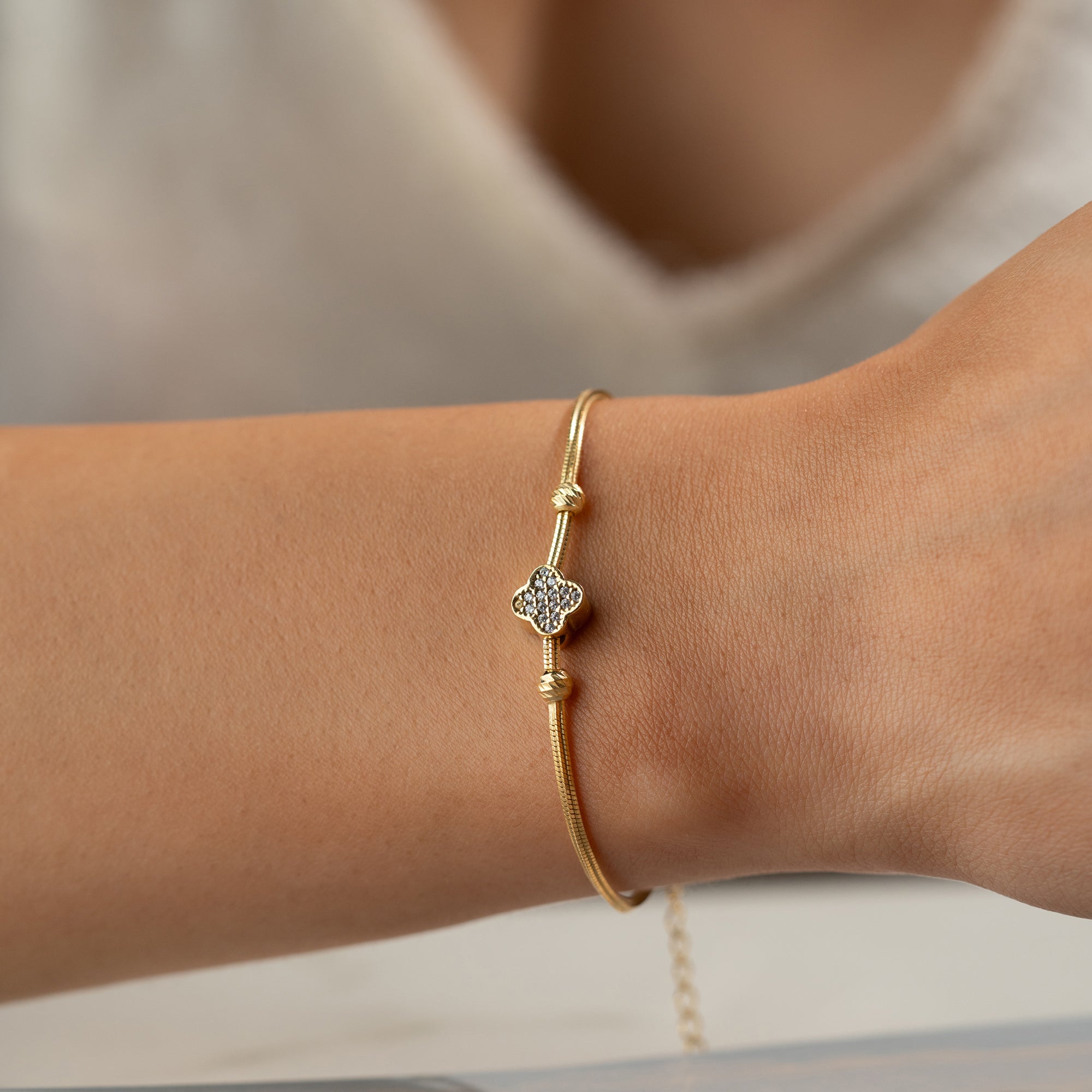 LUCKY CLOVER ARMBAND | 925 SILBER