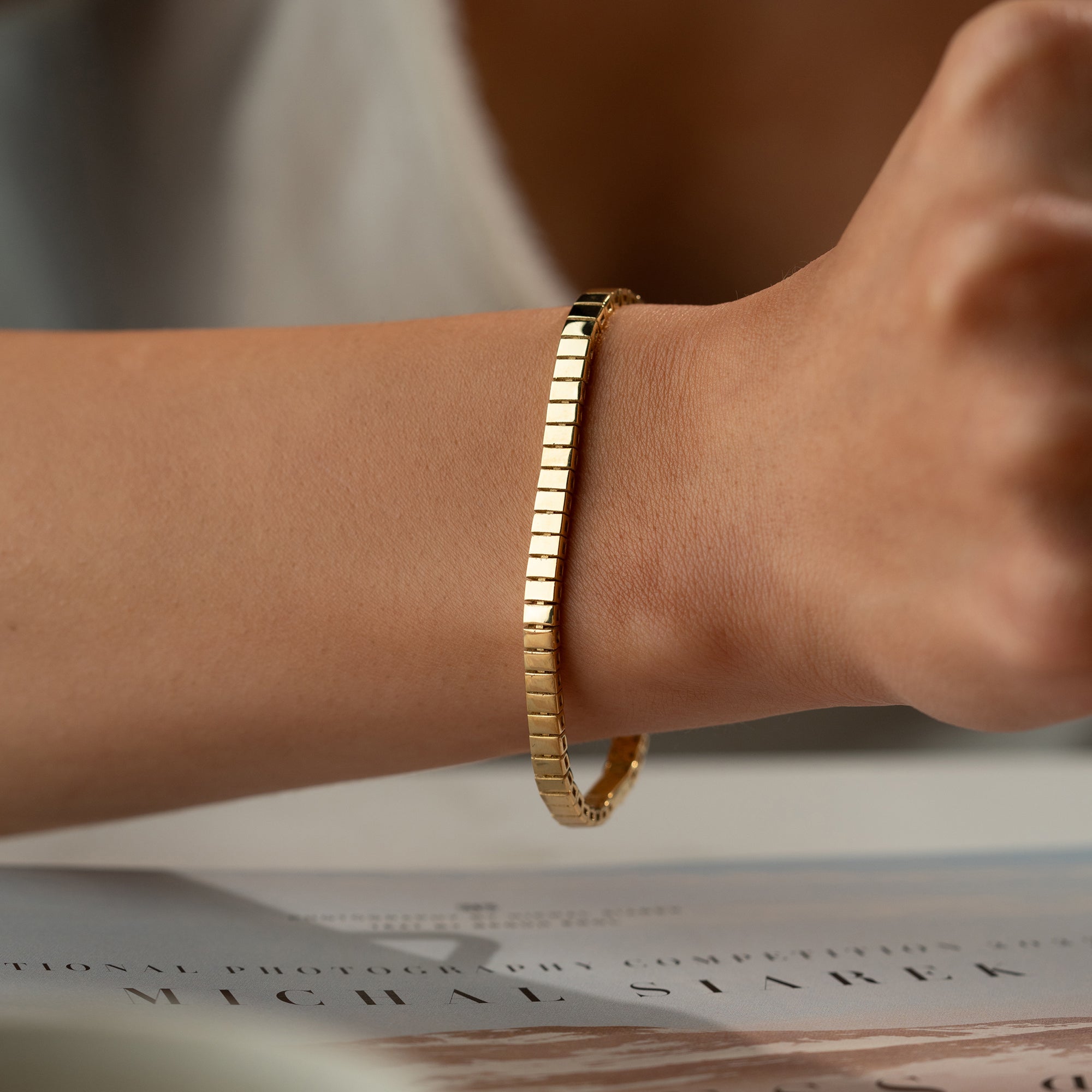 SQUARE FORM ARMBAND | 925 SILBER