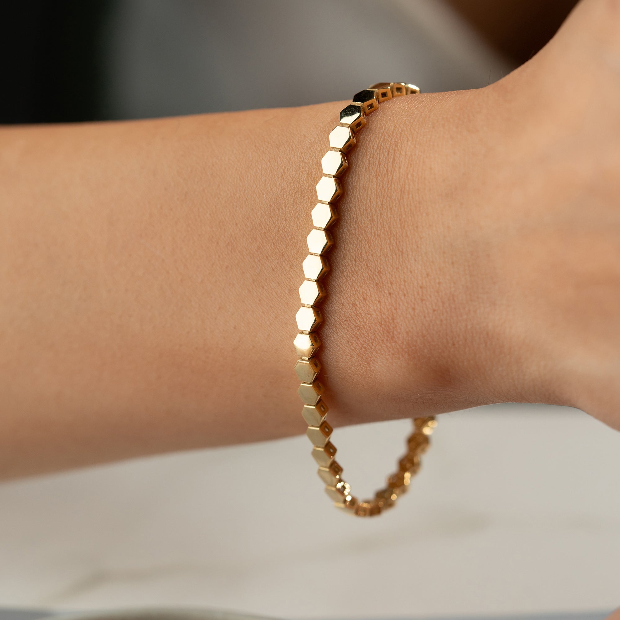 HEXAGON ARMBAND | 925 SILBER